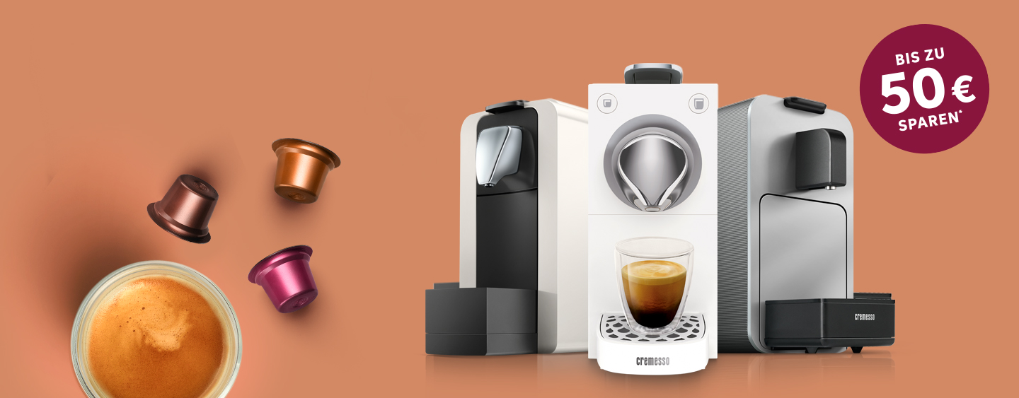 Kaffeekapseln + Kaffeemaschinen | Cremesso